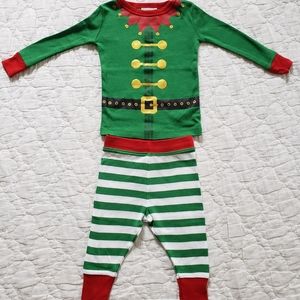 Cute Elf Pajamas (12M) - Like New